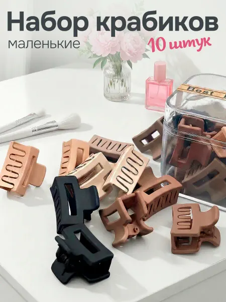 Verss Крабик для волос маленький набор 10 штук