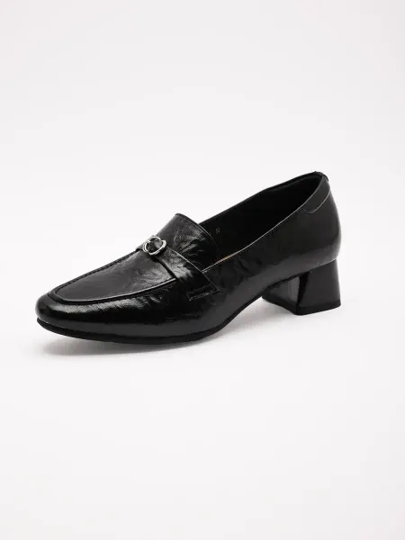 Yalasou Туфли на каблуке натуральная кожа черные