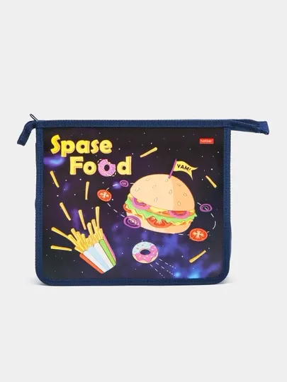 Папка для тетрадей Hatber Space food, Пластиковая, А5ф, 205х240х65 мм, AMc_21023