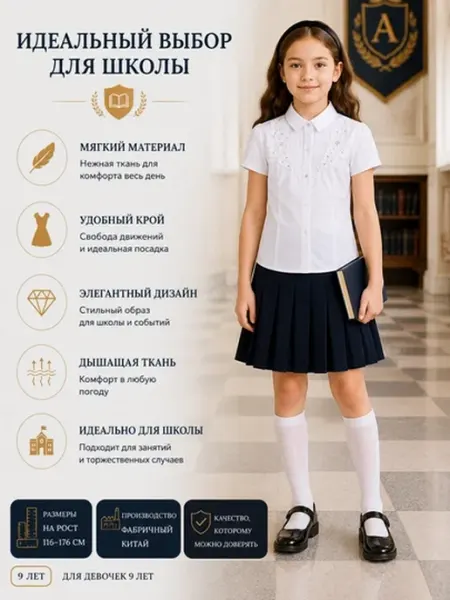 Школьная блузка