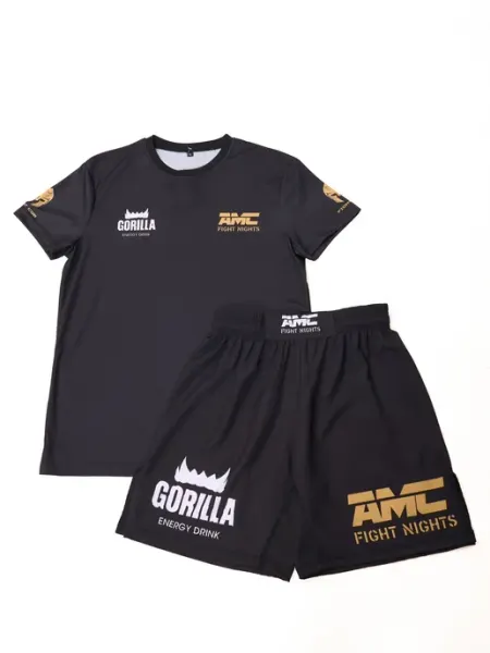 Shabanov.store Рашгард спортивный комплект 2в1 AMC для единоборств