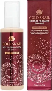 Enough Тональный крем омолаживающий с муцином улитки Gold Snail Moisture Foundation SPF30 ТОН 21, 100 мл