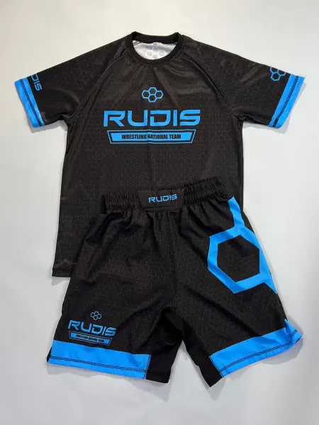 Shabanov.store Рашгард спортивный комплект 2в1 Rudis для единоборств