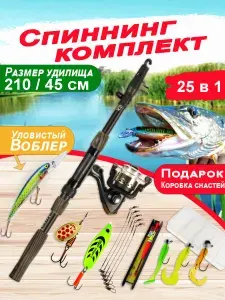 На рыбалку Удилище, рабочая длина: 210 см , до 120 гр
