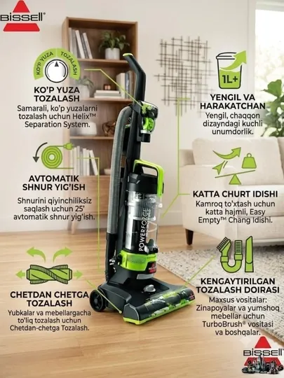 Вертикальные пылесосы Bissell 2261E, 2110E и 2111E