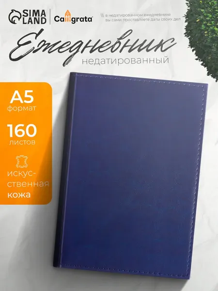 Ежедневник недатированный А5 160 листов "Небраска"