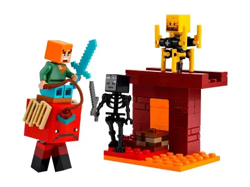 Конструктор LEGO Minecraft Битва за лаву Нижнего мира, 21266