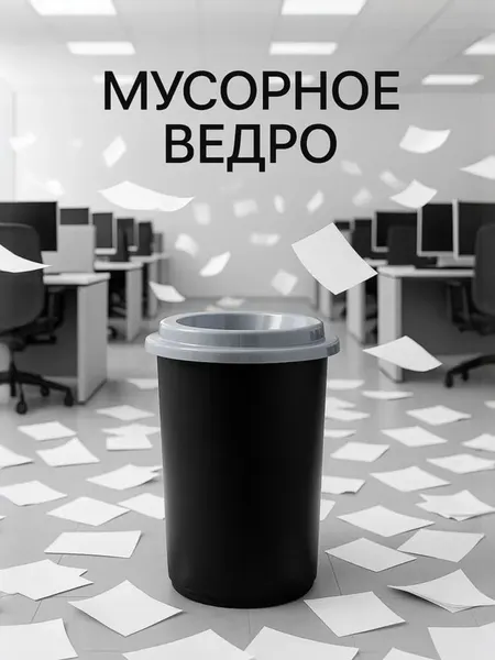 Мусорное ведро 50 литров, пластиковое