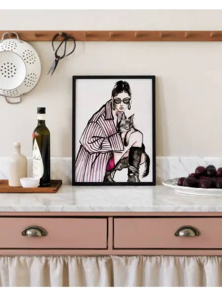 Onllyart Постер 21x30 кошачья леди
