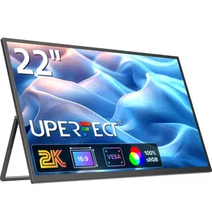 UPERFECT 22" Монитор портативный игровой Umax22 2K, 2560x1440, 60Hz, IPS (UMAX22), IPS, 2560x1440 2K, 60 Гц, черный матовый