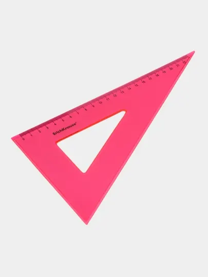 Угольник пластиковый ErichKrause Neon, 60/22 см, ассорти 53010 q0000053816