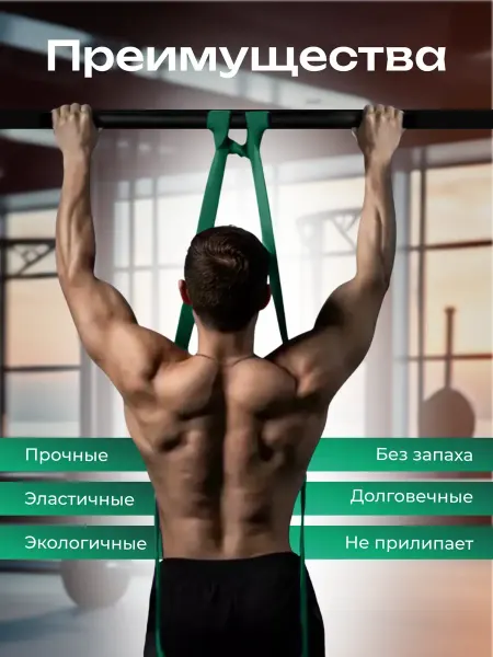 ExpandersBox Фитнес резинка эспандер для подтягивания от 22 до 57 кг жгут