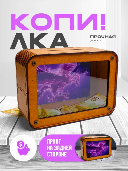 KopiCash Копилка для денег Пегас