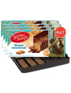 Красный Октябрь Вафельные мини-тортики Мишка Косолапый, 220г 1шт