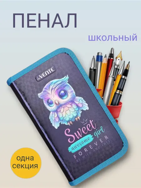 Пенал школьный Сова