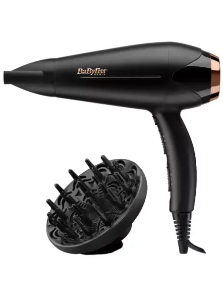 Фен BaByliss D570DE, черный, 2200W