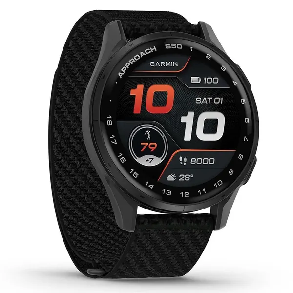 Умные часы Watch Garmin Approach S50 43 Black with Black Nylon