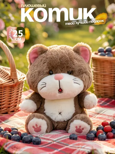 IGLUSHKI Котенок Плюшевая Мягкая Игрушка