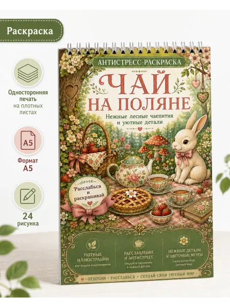Раскраска антистресс Уютные животные