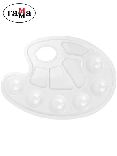 Палитра художника Гамма, 6 ячеек, пластик, 2305212