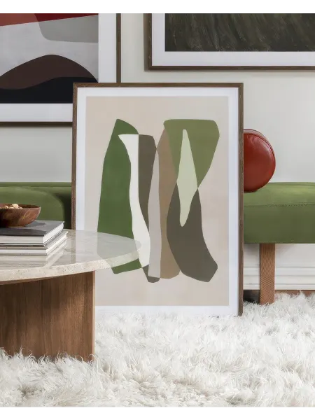 Onllyart Постер 50x70 Зеленая графическая форма №2