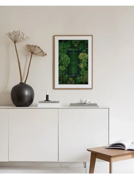 Onllyart Постер 50x70 Зеленый футбольный шаг