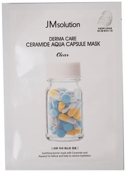 Маска для лица антивозрастная с керамидами JMSolution Derma Care Ceramide Aqua Capsule Mask, 1 шт