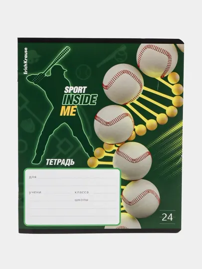 Тетрадь ErichKrause Sport DNA, 24 листа, линейка, выборочный 60591 q0000053729