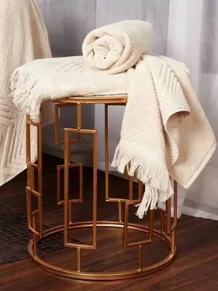 Полотенце махровое релакс, 100% хлопок, 30x70см, цвет беж. STENOVA HOME
