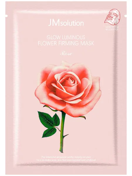 Маска с экстрактом дамасской розы JMsolution Glow Luminous Flower Firming Mask Rose, 1 шт.