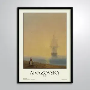 Постер в раме/Репродукция Картины Айвазовский Иван Утро на море