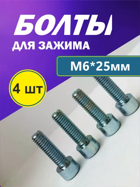 Набор болтов М6 25 мм 4 шт. для зажима трюкового самоката