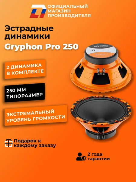 Динамики автомобильные 25 см DL Audio Gryphon Pro 250 пара 300Вт