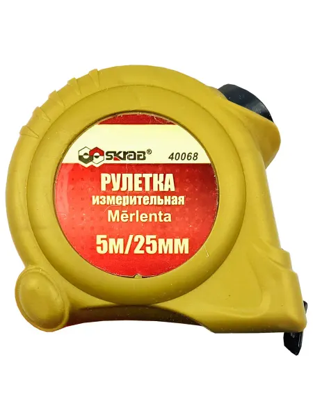 SKRAB Рулетка 5м 25мм (золот.серия) автостоп 40068