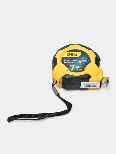 Рулетка Deli EDL3798Y, 25мм * 7.5 м