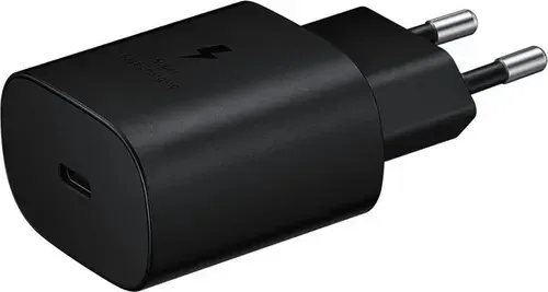 Samsung EP-TA800NBEGRU Сетевое зарядное устройство, USB Type-C, быстрая зарядка, 25 Вт, без кабеля, черное