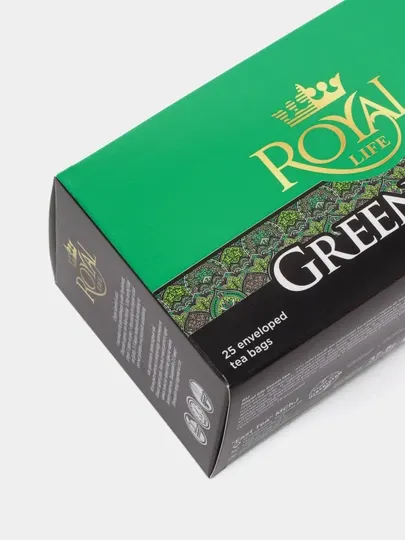Чай зеленый Royal Life Green, 25 пакетиков