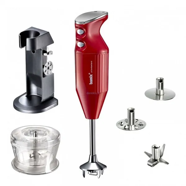 Блендер Bamix M200 DeLuxe red metallic-chrome