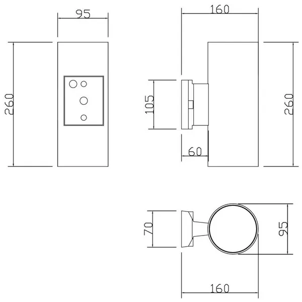 Светильник настенный Outdoor Rando, O419WL-02W, 120W, E27