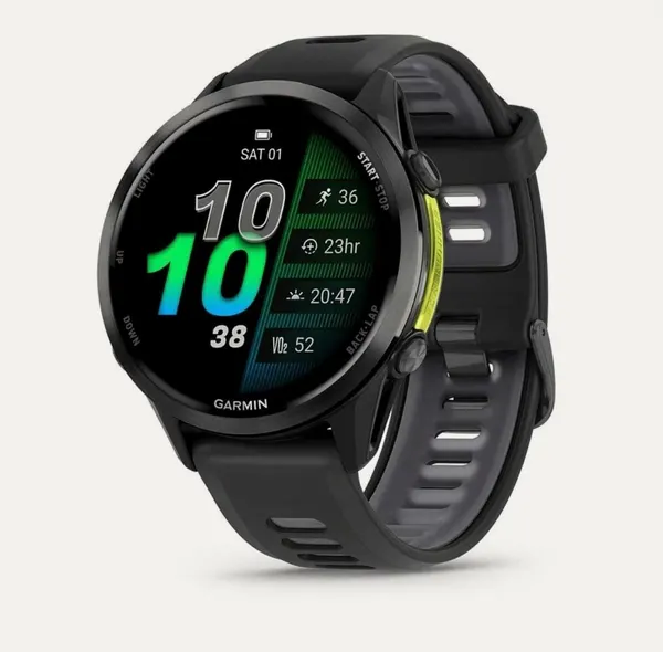 Умные часы Watch Garmin Forerunner 970 47 mm Black Carbon Gray DLC Titanium with Black 010-02969-10