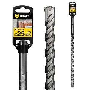 Сверло по бетону 25х370х500 SDS-max GRAFF