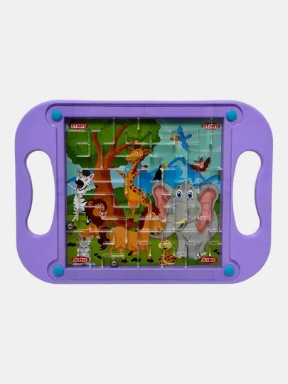 Лабиринт с животными - развивающая игрушка для детей 3-7 лет, Код: 25379
