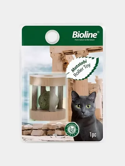 Bioline Игрушка роллер для кошек с мататаби для кошек 2543