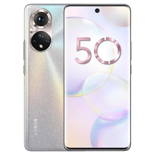 Honor Смартфон Honor 50 8/256 ГБ, белый Global 8/256 ГБ, Nano-SIM, белый, серебристый