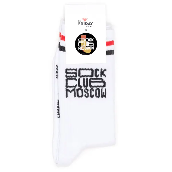 St. FridayНоски x Sock Club Moscow носки спортивные с надписями - Логотип