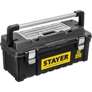 STAYER JUMBO-26, 650 x 280 x 270 мм, (26"), пластиковый ящик для инструментов, Professional (38003-26)