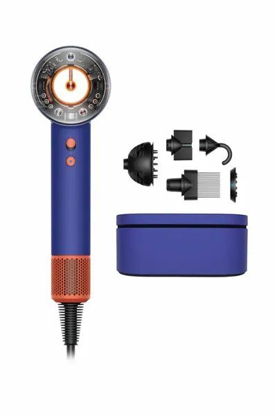 Фен для волос Dyson NURAL HD16 Vinca Blu/Topaz (Синий/Топаз), фен с ИИ, новинка 2024,