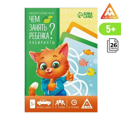 Развивающая книга-игра "Чем занять ребенка? Лабиринты", А5, 26 страниц