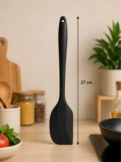 Силиконовая кухонная лопатка 27 см – термостойкая spatula