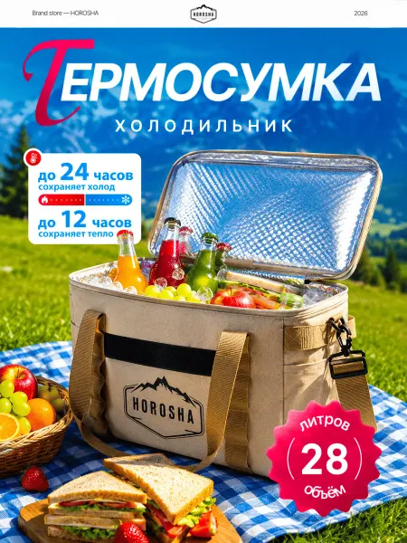 Horosha Термосумка холодильник 28 литров